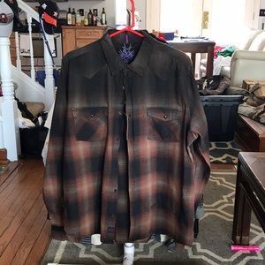 Voodoo Guru Button Down NWT
